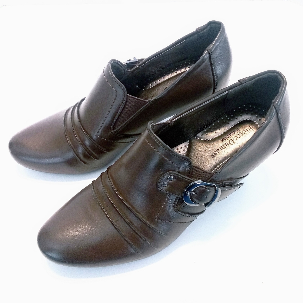 Pierre Dumas Brown chunky high heel Womens 8.5 W